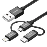 1 siyah 1.5 m kablo Ugreen 3